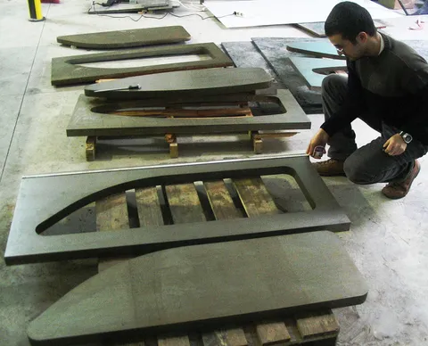 Pezzo tagliato con il waterjet 11